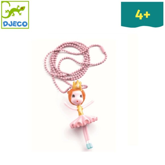 Djeco Lovely Charms Necklace Ballerina New in Box - Picture 3 of 9